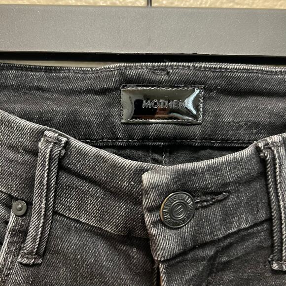 Mother Jeans High Waisted Looker Ankle Fray Night Hawk Denim Jeans Size 25 - Picture 5 of 12